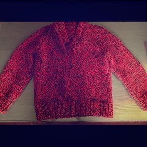 *SOLD* Hand knit XS crochet sweater 70s small cropped crop top